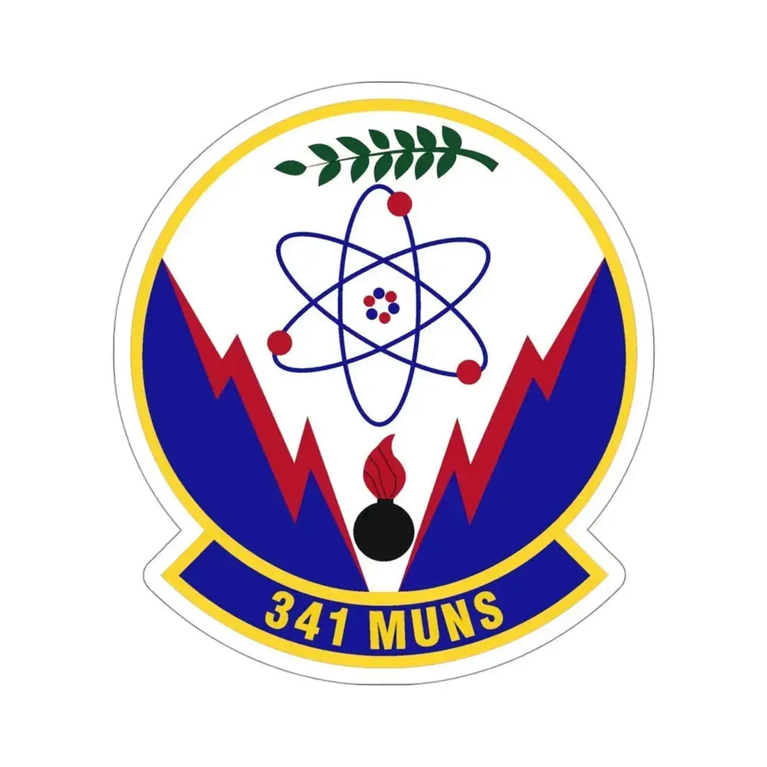 341st Munitions Squadron (U.S. Air Force) STICKER Vinyl Die-Cut Decal 4 Inch - The Sticker Space
