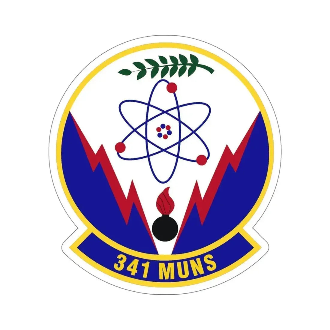 341st Munitions Squadron (U.S. Air Force) STICKER Vinyl Die-Cut Decal 6 Inch - The Sticker Space