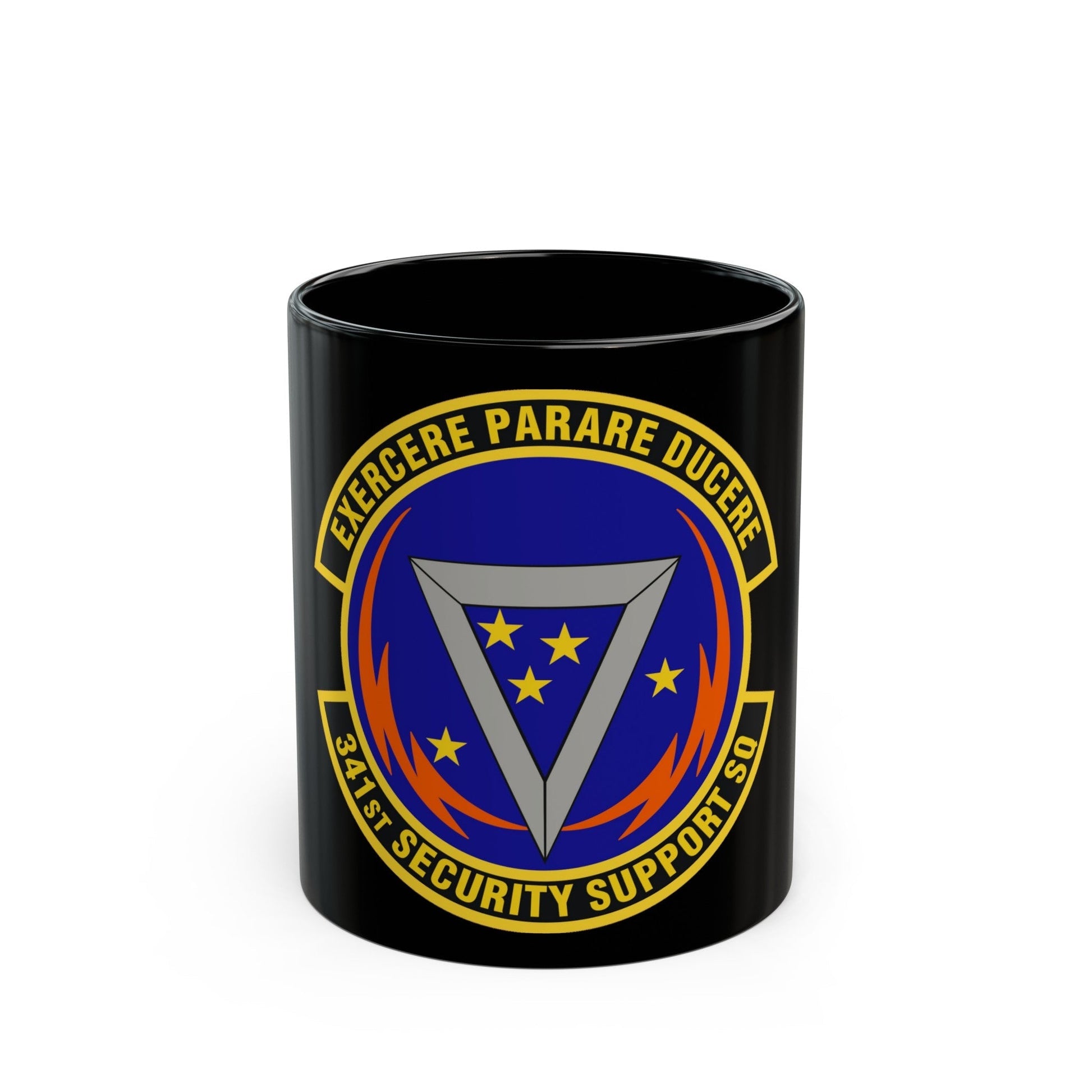 341st Security Support Squadron (U.S. Air Force) Black Coffee Mug-11oz-The Sticker Space