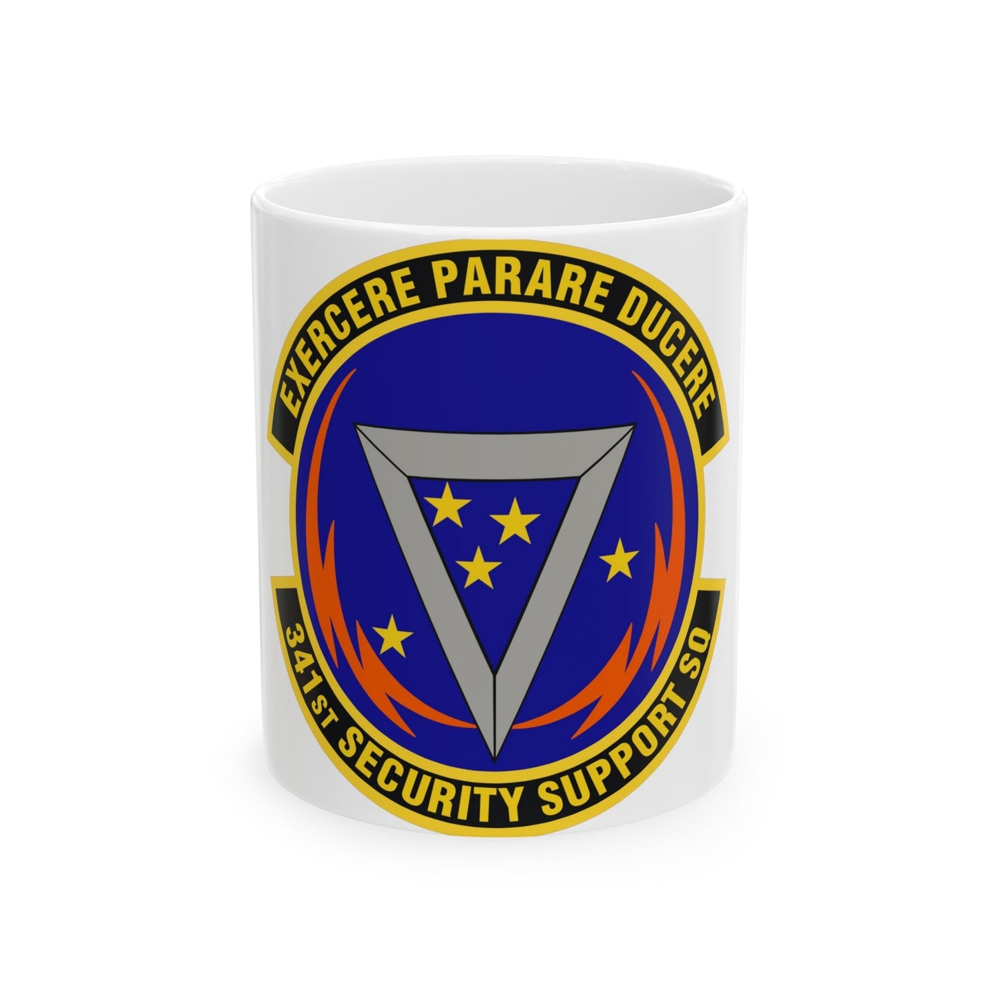 341st Security Support Squadron (U.S. Air Force) White Coffee Mug-11oz-The Sticker Space