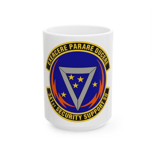 341st Security Support Squadron (U.S. Air Force) White Coffee Mug-15oz-The Sticker Space