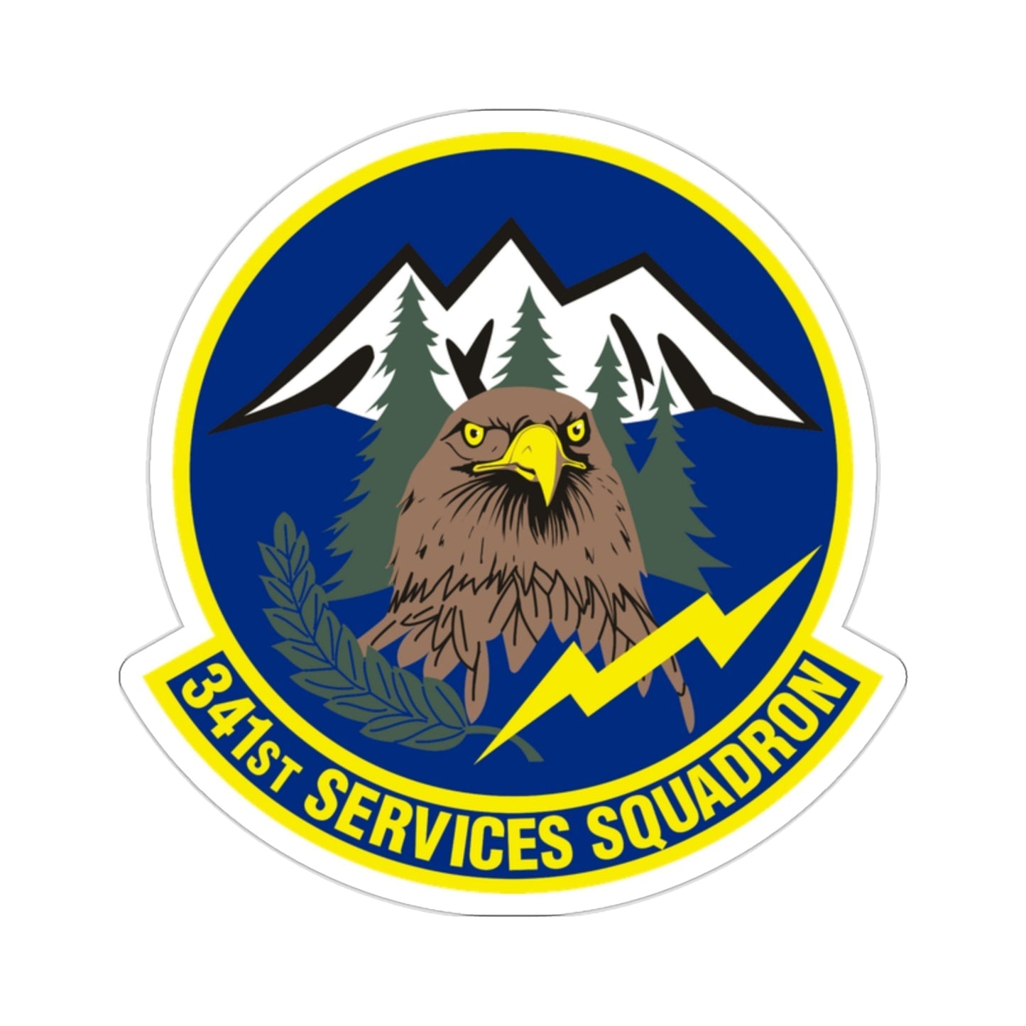 341st Services Squadron (U.S. Air Force) STICKER Vinyl Die-Cut Decal-2 Inch-The Sticker Space