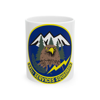 341st Services Squadron (U.S. Air Force) White Coffee Mug-11oz-The Sticker Space