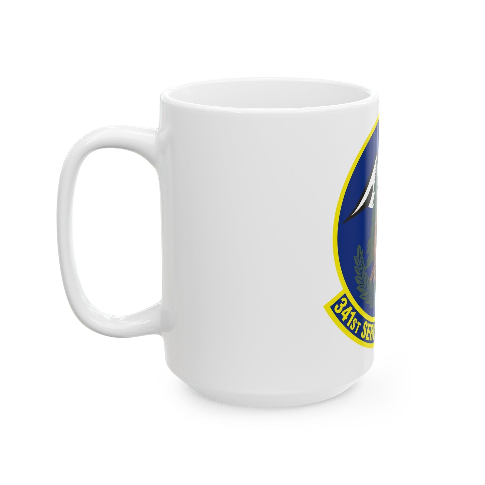 341st Services Squadron (U.S. Air Force) White Coffee Mug-The Sticker Space