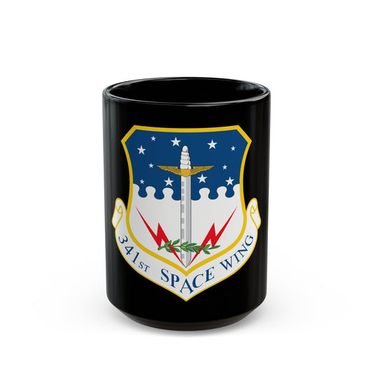 341st Space Wing (U.S. Air Force) Black Coffee Mug-15oz-The Sticker Space