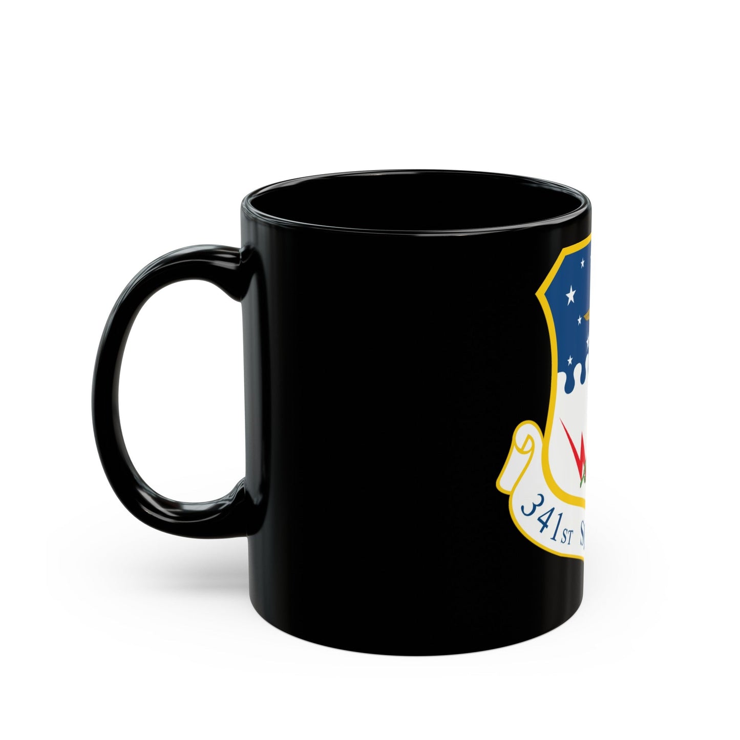 341st Space Wing (U.S. Air Force) Black Coffee Mug-The Sticker Space