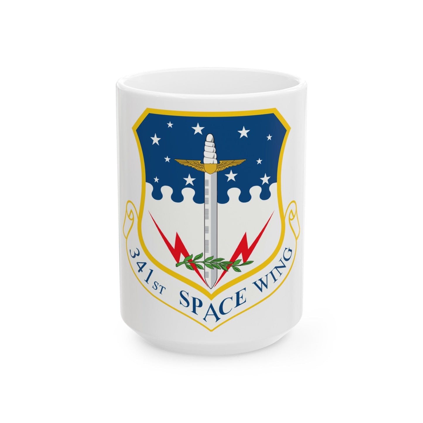 341st Space Wing (U.S. Air Force) White Coffee Mug-15oz-The Sticker Space