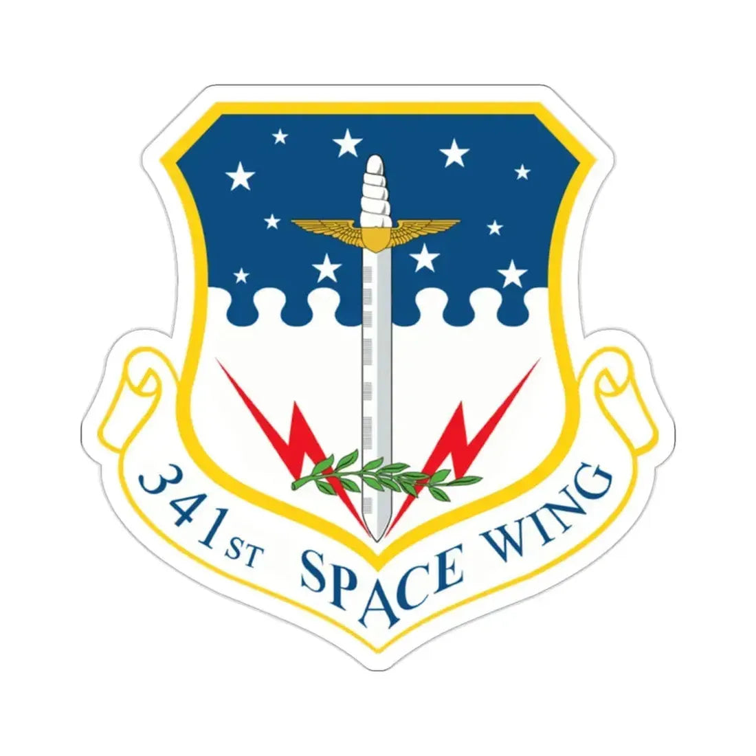 341st Space Wing (U.S. Air Force) STICKER Vinyl Die-Cut Decal 2 Inch - The Sticker Space