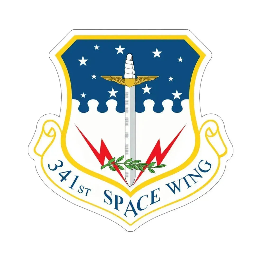 341st Space Wing (U.S. Air Force) STICKER Vinyl Die-Cut Decal 5 Inch - The Sticker Space