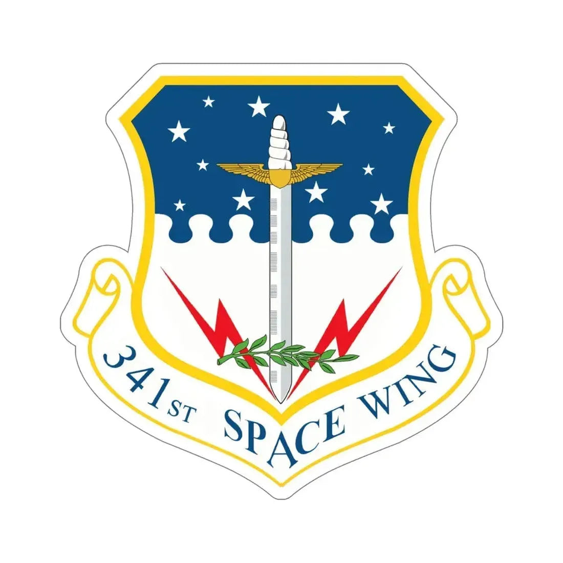 341st Space Wing (U.S. Air Force) STICKER Vinyl Die-Cut Decal 6 Inch - The Sticker Space