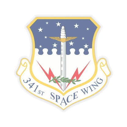 341st Space Wing (U.S. Air Force) STICKER Vinyl Kiss-Cut Decal 4 Inch Transparent - The Sticker Space