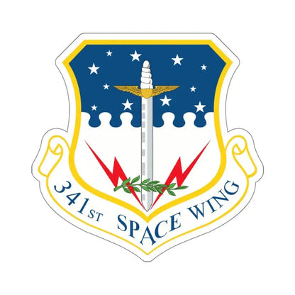 341st Space Wing (U.S. Air Force) STICKER Vinyl Kiss-Cut Decal 4 Inch White - The Sticker Space