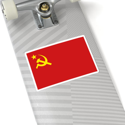 Flag of Communist Party of Turkey-MarxistLeninist (Turkey) STICKER Vinyl Kiss-Cut Decal
