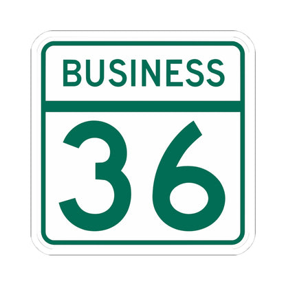 MD Route 36 Business (Maryland) (Road Sign) STICKER Vinyl Kiss-Cut Decal