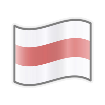 Nuvola Belarus flag 1991 (Belarus) STICKER Vinyl Kiss-Cut Decal