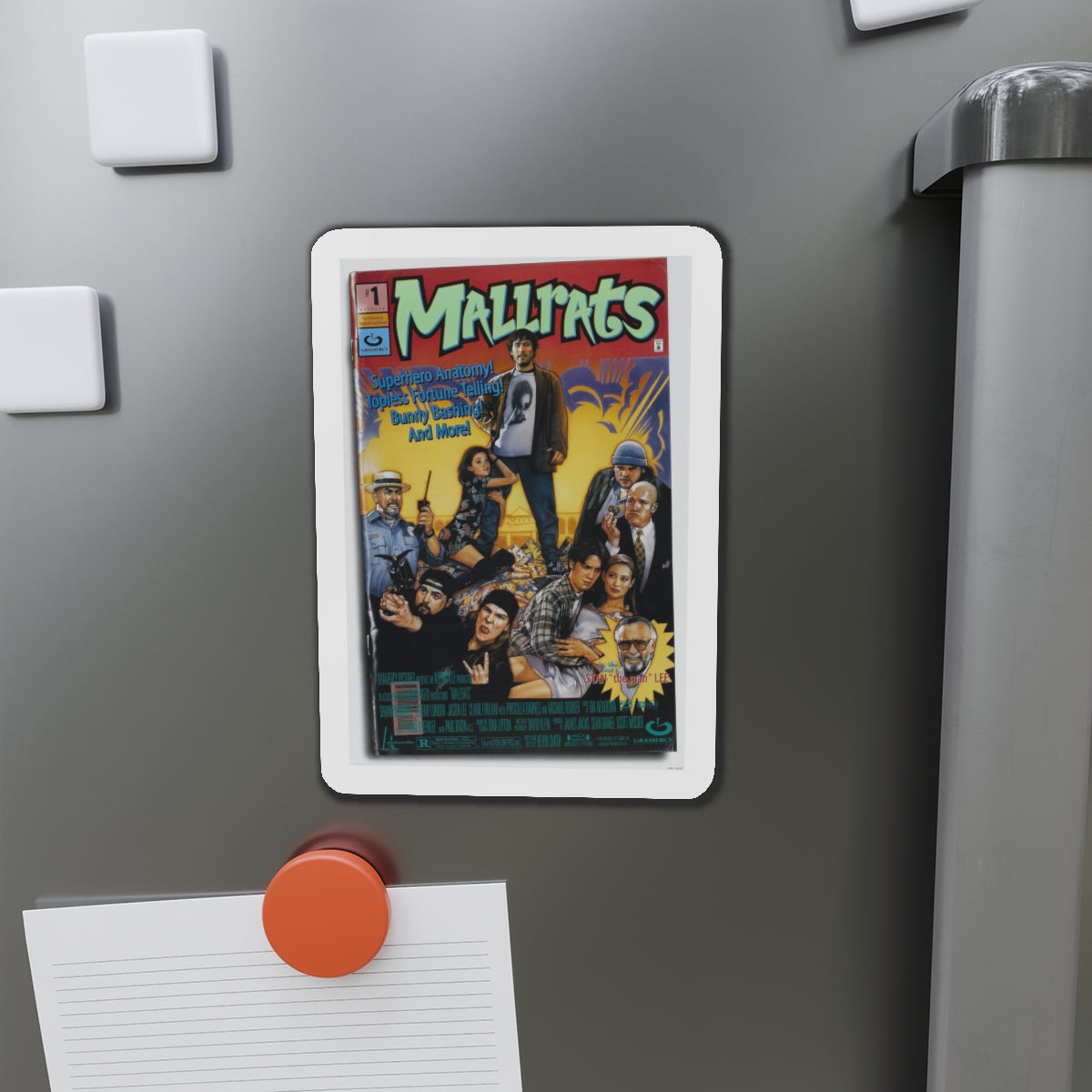 MALLRATS 1995 Movie Poster - Refrigerator Magnet-The Sticker Space