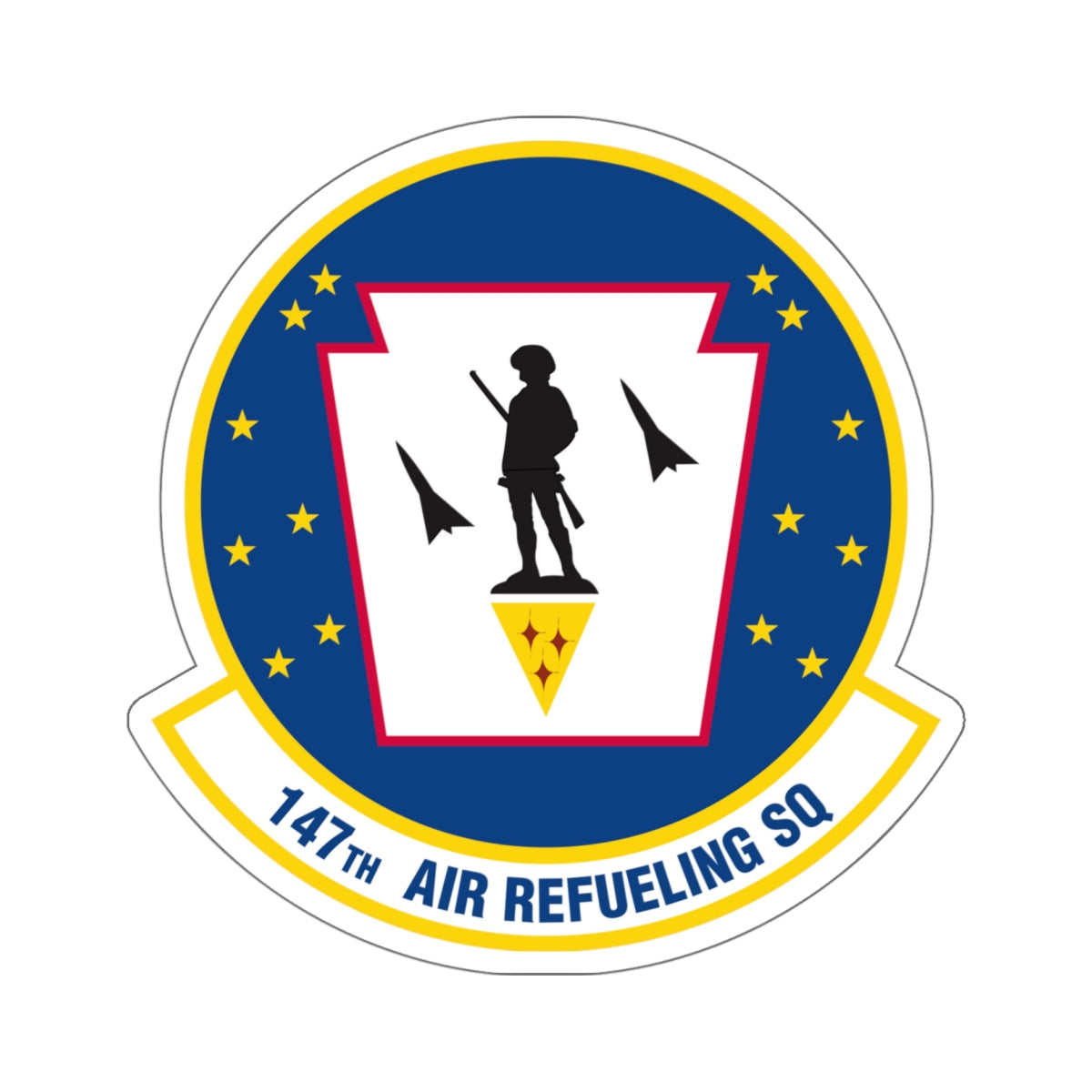 147 Air Refueling Squadron (U.S. Air Force) STICKER Vinyl Kiss-Cut Decal-6 Inch-White-The Sticker Space