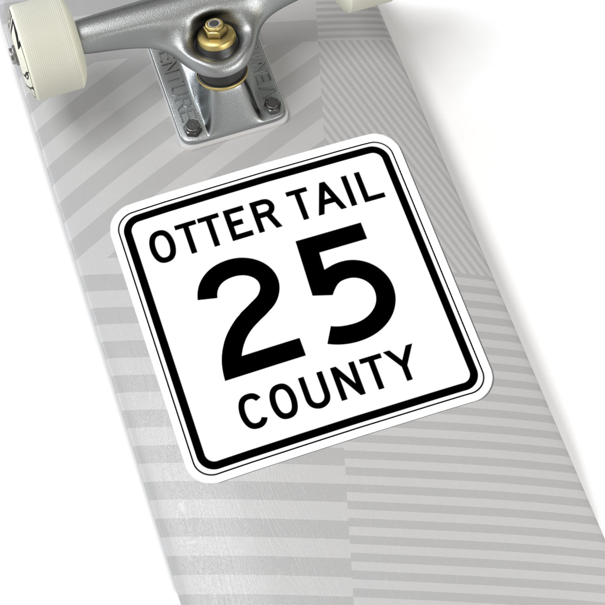 Otter Tail County Route 25 MN (Minnesota) (Road Sign) STICKER Vinyl Kiss-Cut Decal