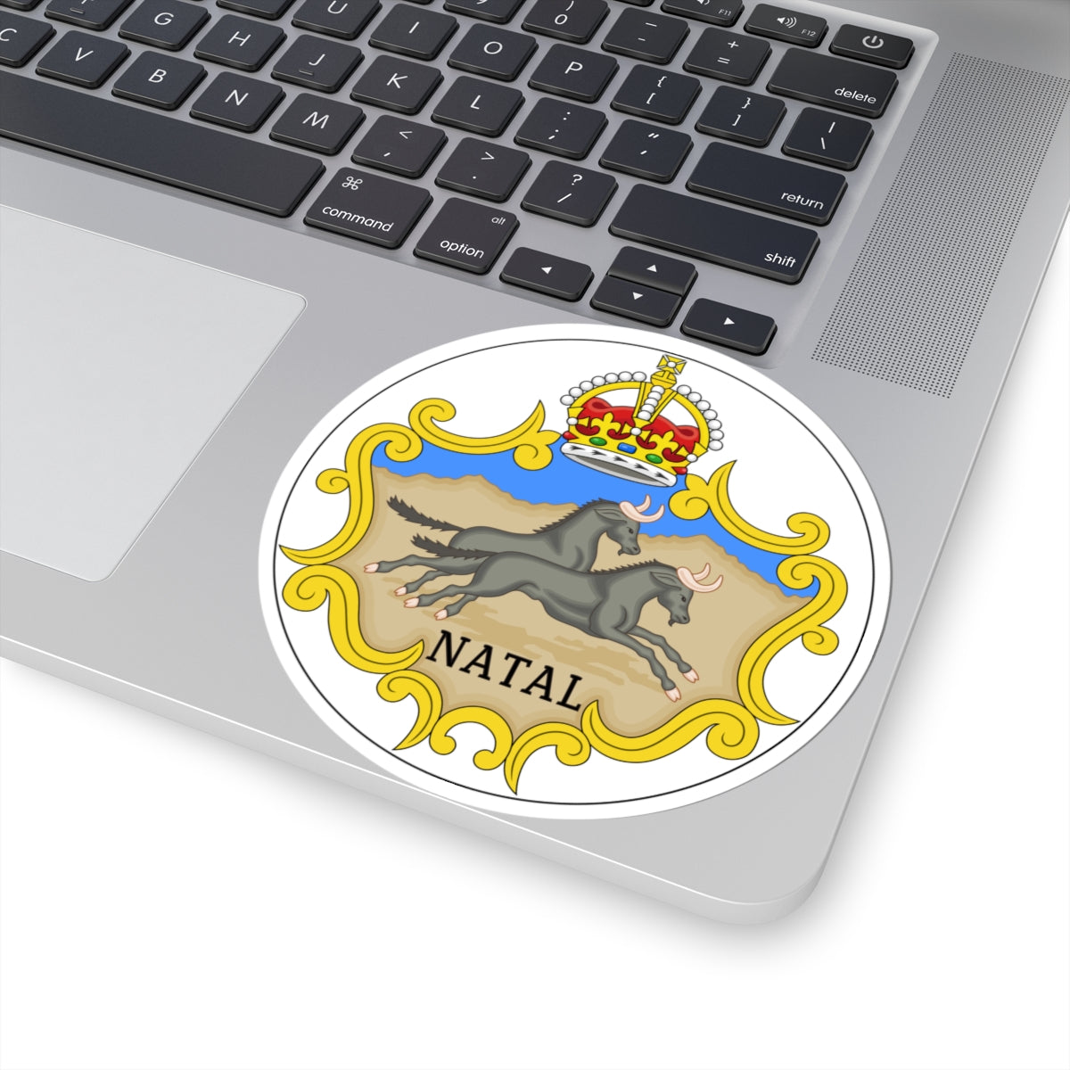 Badge of the Natal Colony 1875-1907 (South Africa) (Coat of Arms) STICKER Vinyl Kiss-Cut Decal