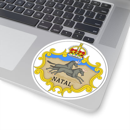 Badge of the Natal Colony 1875-1907 (South Africa) (Coat of Arms) STICKER Vinyl Kiss-Cut Decal