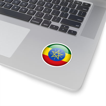 Flag orb Ethiopia (Ethiopia) STICKER Vinyl Kiss-Cut Decal