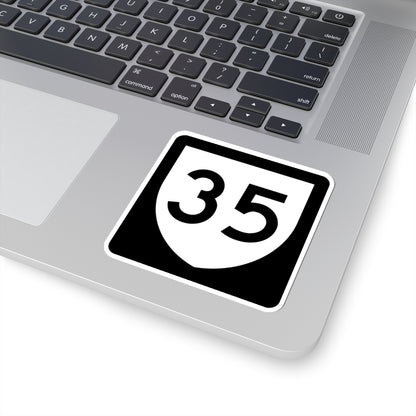 PR urban primary 35 (Puerto Rico) (Road Sign) STICKER Vinyl Kiss-Cut Decal