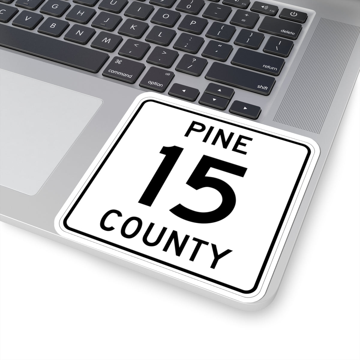 Pine County Route 15 MN (Minnesota) (Road Sign) STICKER Vinyl Kiss-Cut Decal