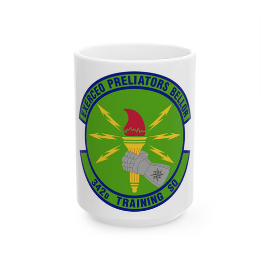 342d Training Squadron (U.S. Air Force) White Coffee Mug-15oz-The Sticker Space