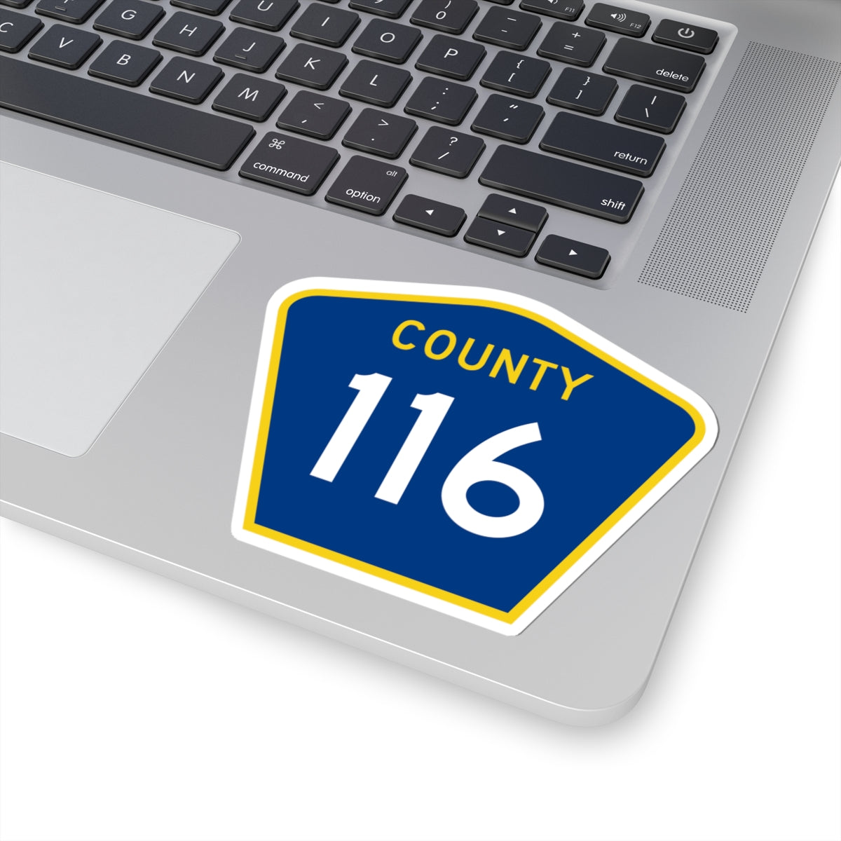 County 116 MN (Minnesota) (Road Sign) STICKER Vinyl Kiss-Cut Decal