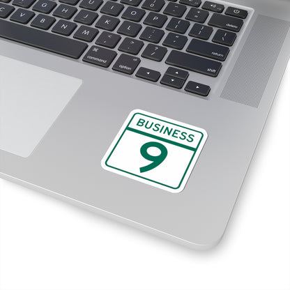 MD Route 9 Business (Maryland) (Road Sign) STICKER Vinyl Kiss-Cut Decal