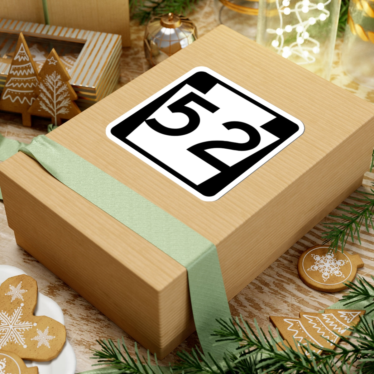 PA-52 (Pennsylvania) (Road Sign) STICKER Vinyl Kiss-Cut Decal