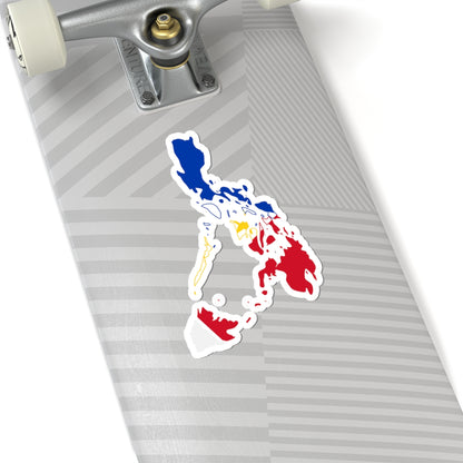 Flag-map of the Greater Philippines (Philippines) STICKER Vinyl Kiss-Cut Decal