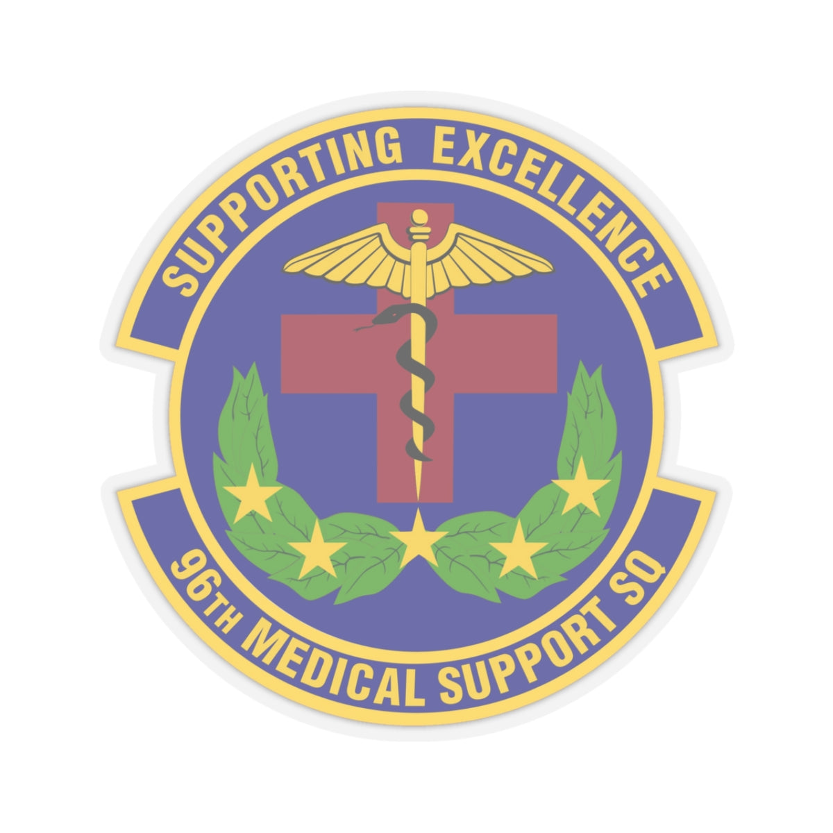 96th Medical Support Squadron (U.S. Air Force) STICKER Vinyl Kiss-Cut Decal