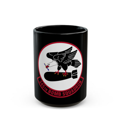 345 Bomb Squadron AFRC (U.S. Air Force) Black Coffee Mug-15oz-The Sticker Space