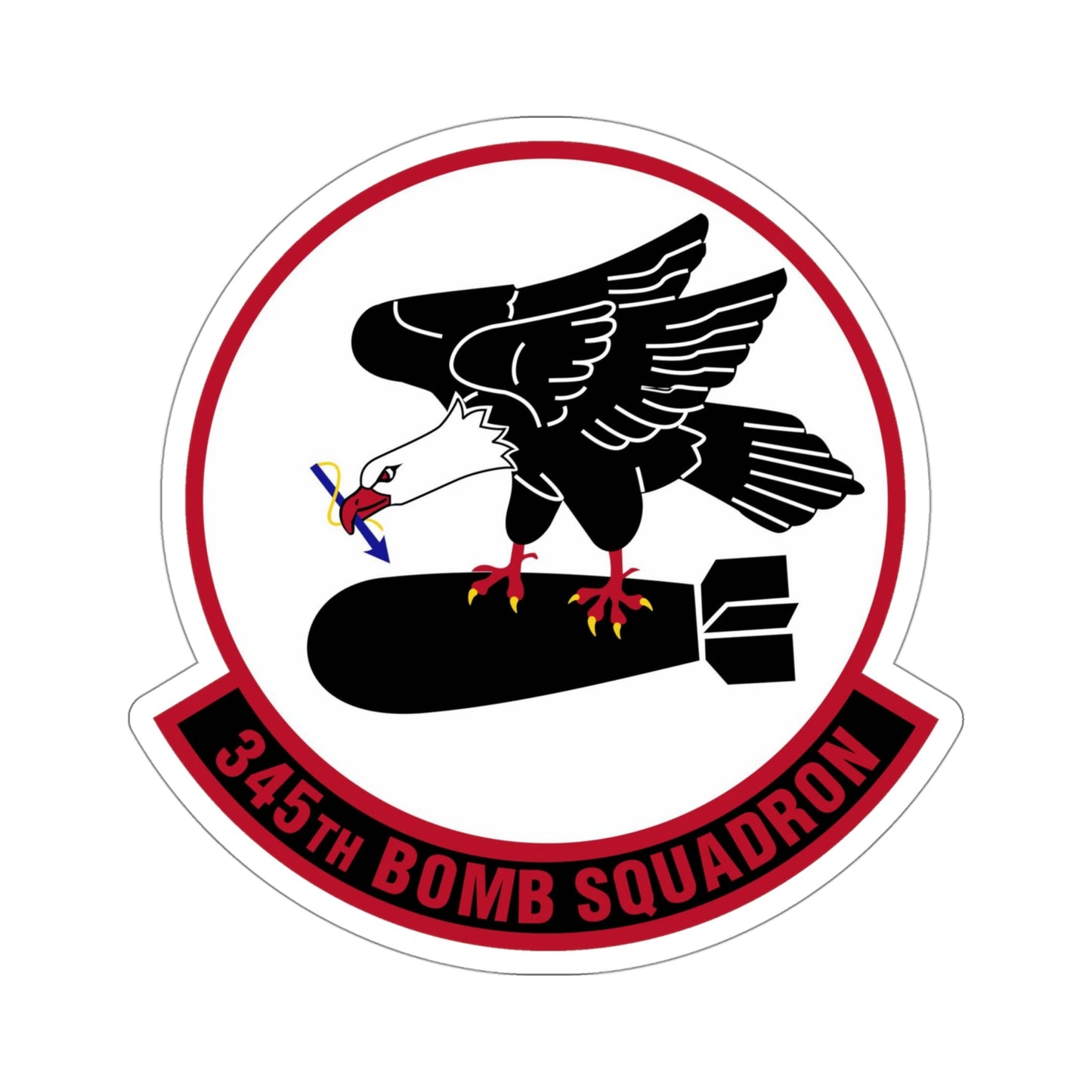 345 Bomb Squadron AFRC (U.S. Air Force) STICKER Vinyl Die-Cut Decal-4 Inch-The Sticker Space