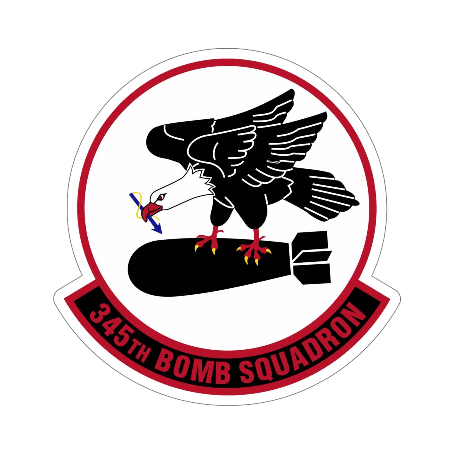 345 Bomb Squadron AFRC (U.S. Air Force) STICKER Vinyl Die-Cut Decal-5 Inch-The Sticker Space