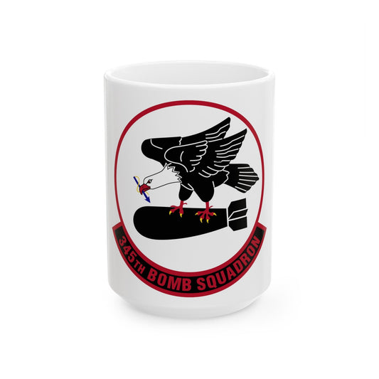 345 Bomb Squadron AFRC (U.S. Air Force) White Coffee Mug-15oz-The Sticker Space