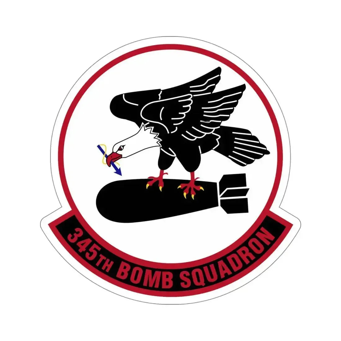 345 Bomb Squadron AFRC (U.S. Air Force) STICKER Vinyl Die-Cut Decal 5 Inch - The Sticker Space