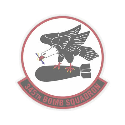 345 Bomb Squadron AFRC (U.S. Air Force) STICKER Vinyl Kiss-Cut Decal 2 Inch Transparent - The Sticker Space