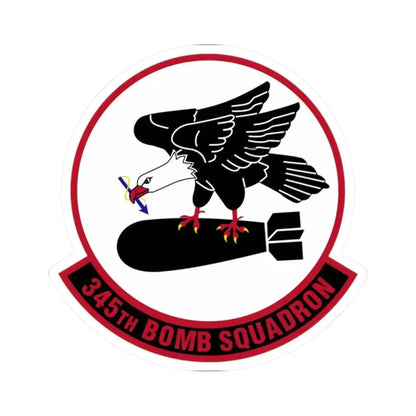 345 Bomb Squadron AFRC (U.S. Air Force) STICKER Vinyl Kiss-Cut Decal 2 Inch White - The Sticker Space