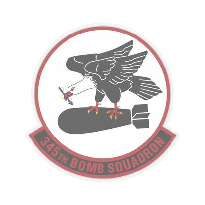 345 Bomb Squadron AFRC (U.S. Air Force) STICKER Vinyl Kiss-Cut Decal 6 Inch Transparent - The Sticker Space