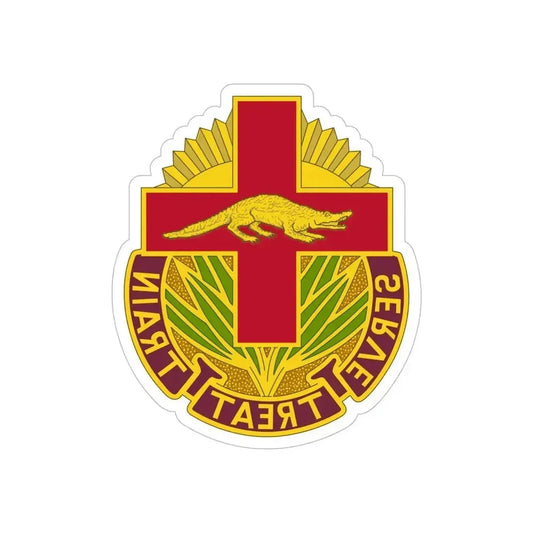 345 Field Hospital (U.S. Army) REVERSE PRINT Transparent Die-Cut STICKER 6 Inch Die-Cut Transparent - The Sticker Space