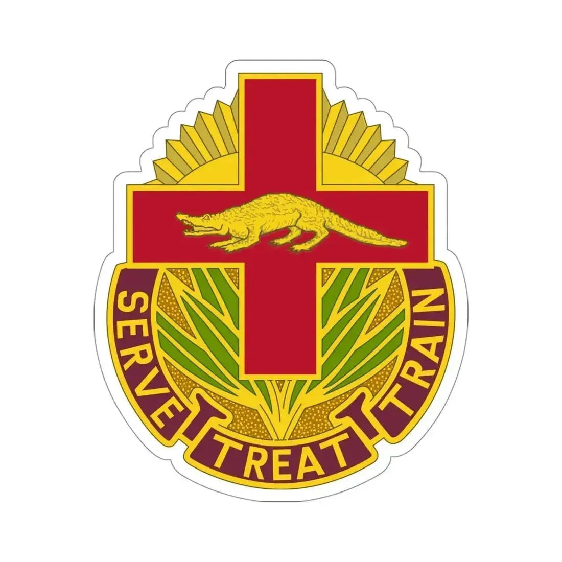 345 Field Hospital (U.S. Army) STICKER Vinyl Die-Cut Decal 4 Inch - The Sticker Space