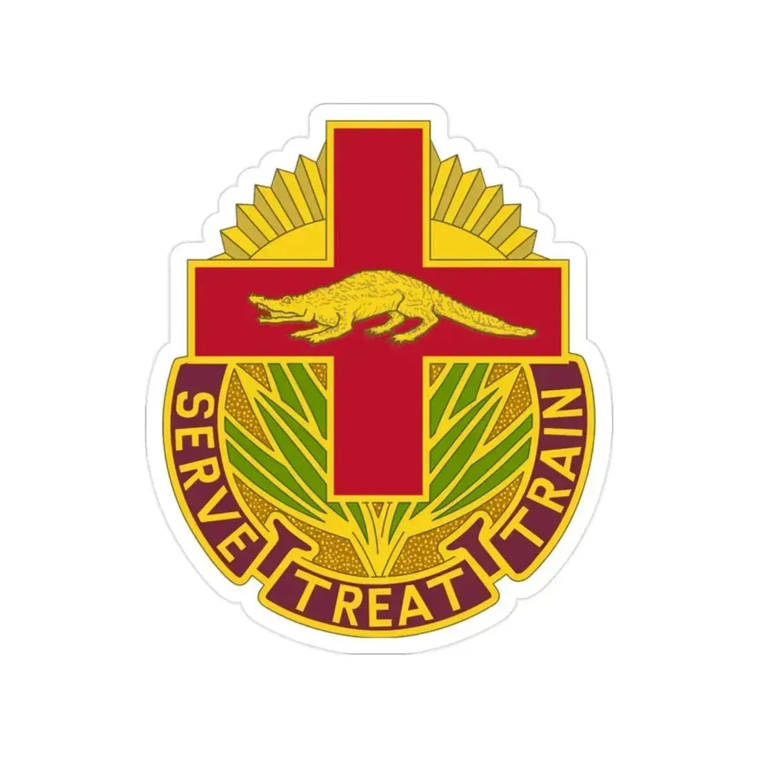 345 Field Hospital (U.S. Army) Transparent STICKER Die-Cut Vinyl Decal 2 Inch - The Sticker Space