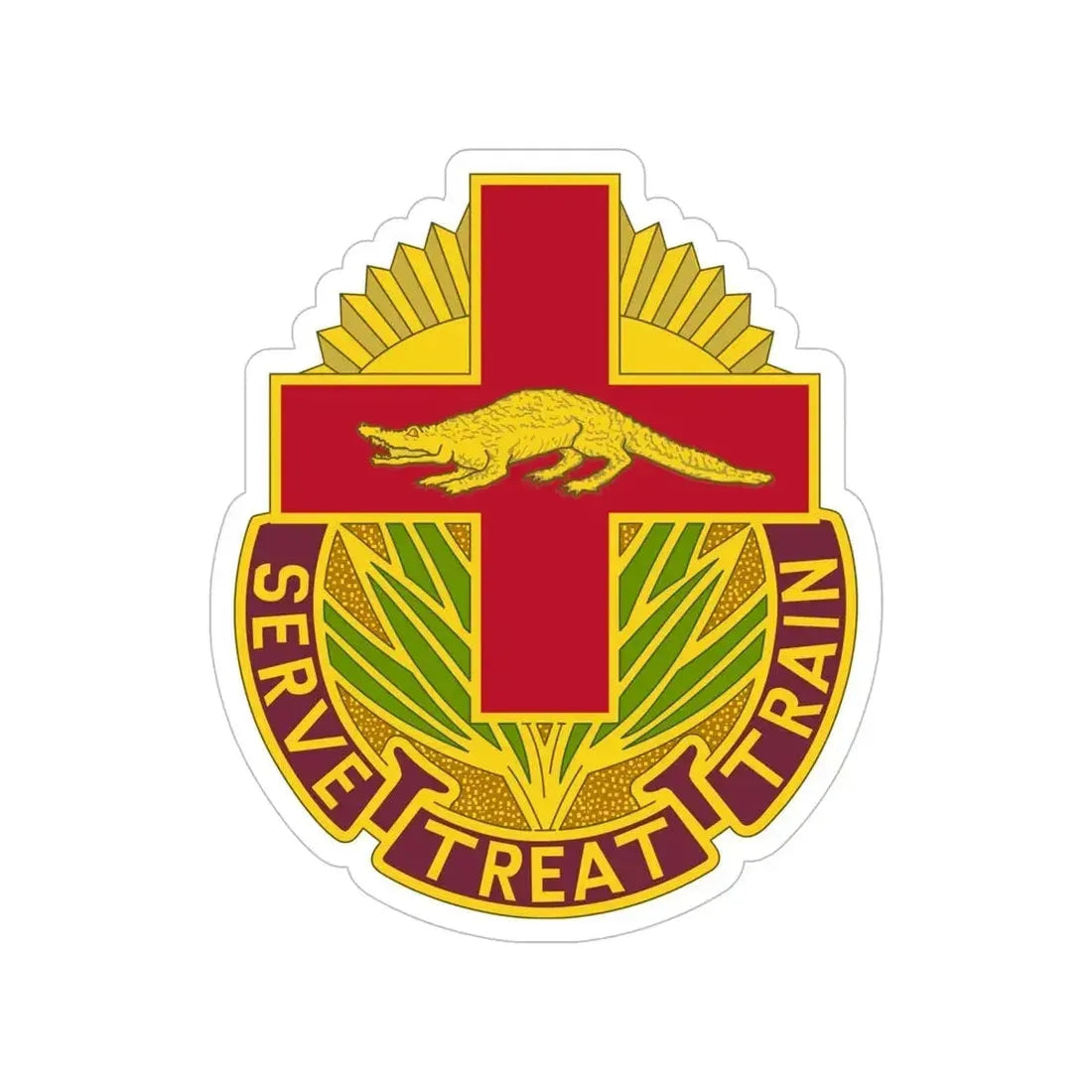 345 Field Hospital (U.S. Army) Transparent STICKER Die-Cut Vinyl Decal - The Sticker Space
