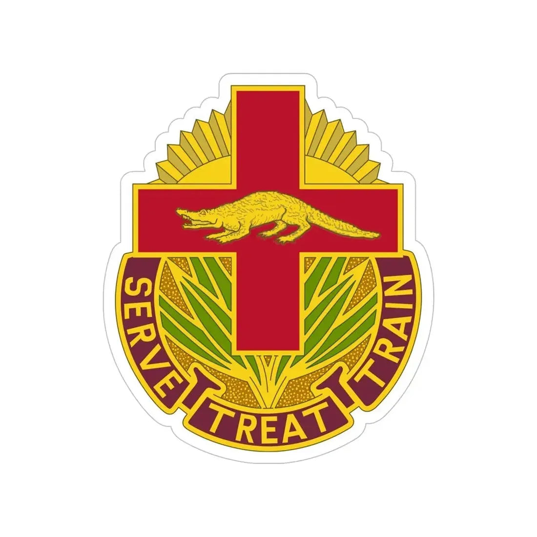 345 Field Hospital (U.S. Army) Transparent STICKER Die-Cut Vinyl Decal - The Sticker Space