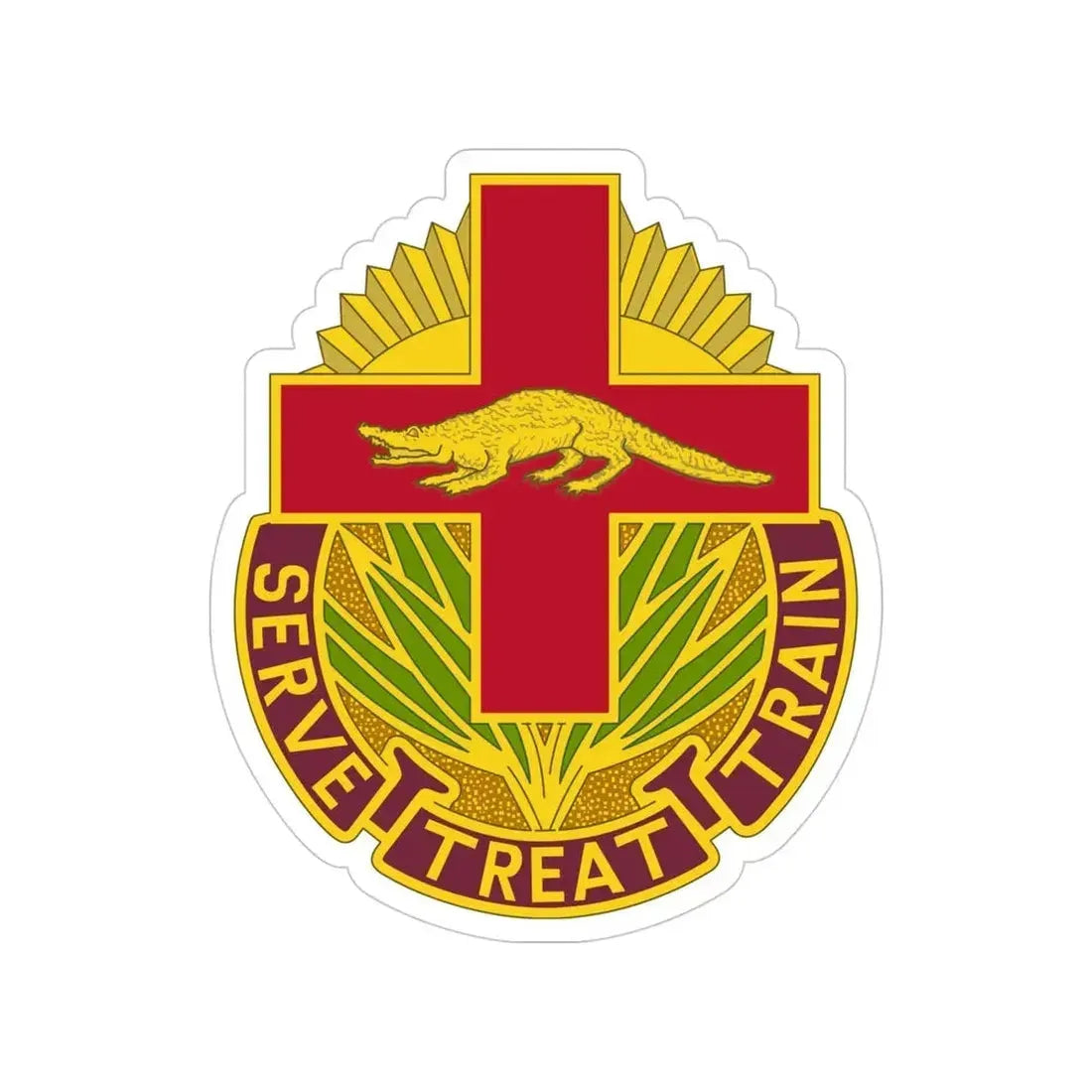 345 Field Hospital (U.S. Army) Transparent STICKER Die-Cut Vinyl Decal - The Sticker Space