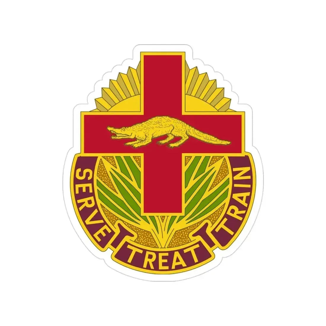 345 Field Hospital (U.S. Army) Transparent STICKER Die-Cut Vinyl Decal - The Sticker Space