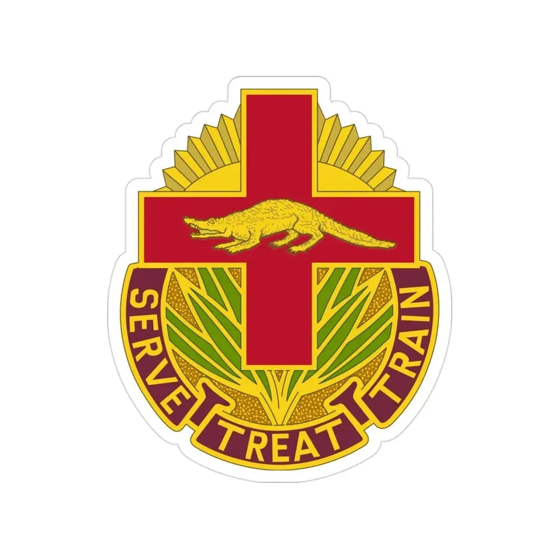 345 Field Hospital (U.S. Army) Transparent STICKER Die-Cut Vinyl Decal - The Sticker Space