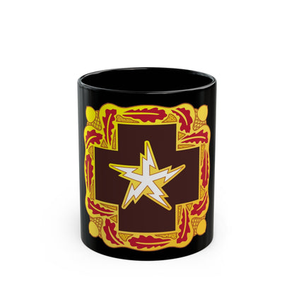 345 Medical Battalion (U.S. Army) Black Coffee Mug-11oz-The Sticker Space